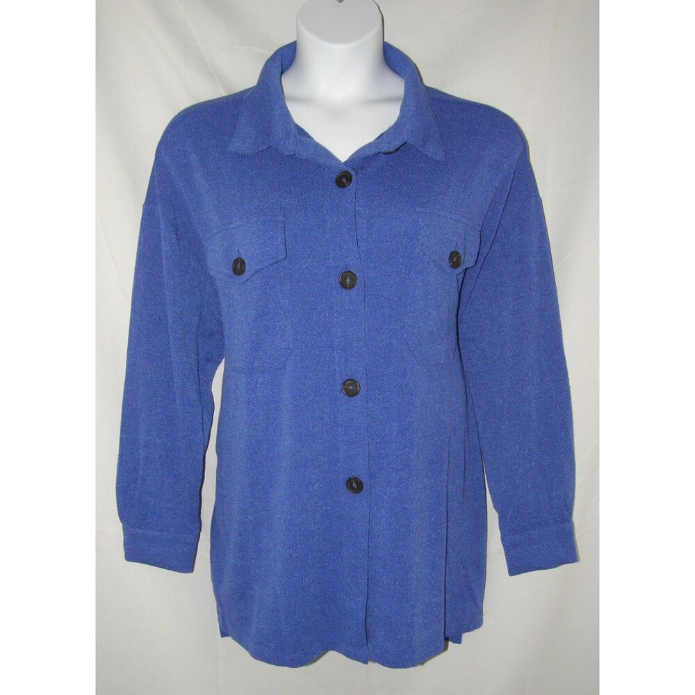 NEW Textured Plus Sz 1X Casual or Dress Stretchy Button Up Shirt Pockets ZENANA
